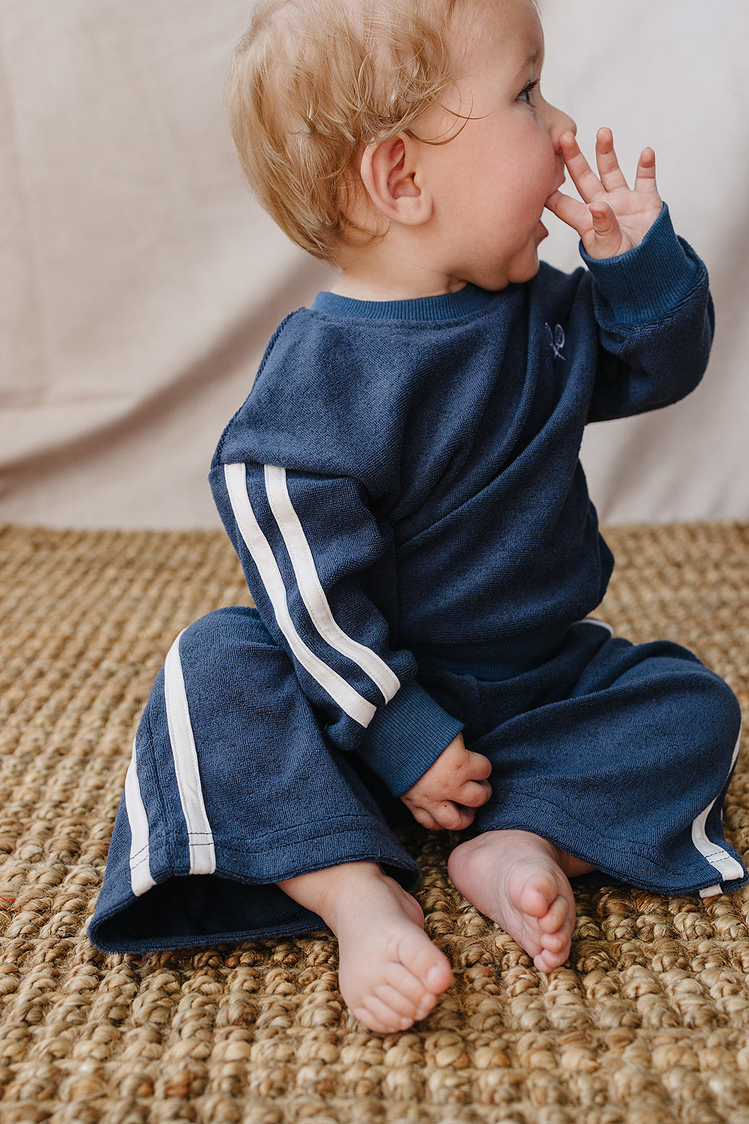 Navy Terry Cloth Tracksuit