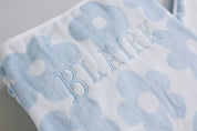 Coastal Floral Organic Cotton Beach Towel