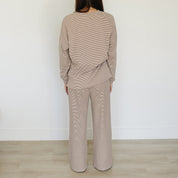 Womens Striped Loungewear Set