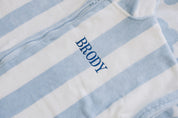 Seaside Stripe Zip-Up Organic Cotton Beach Poncho