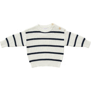 Navy Stripe Knit Sweater