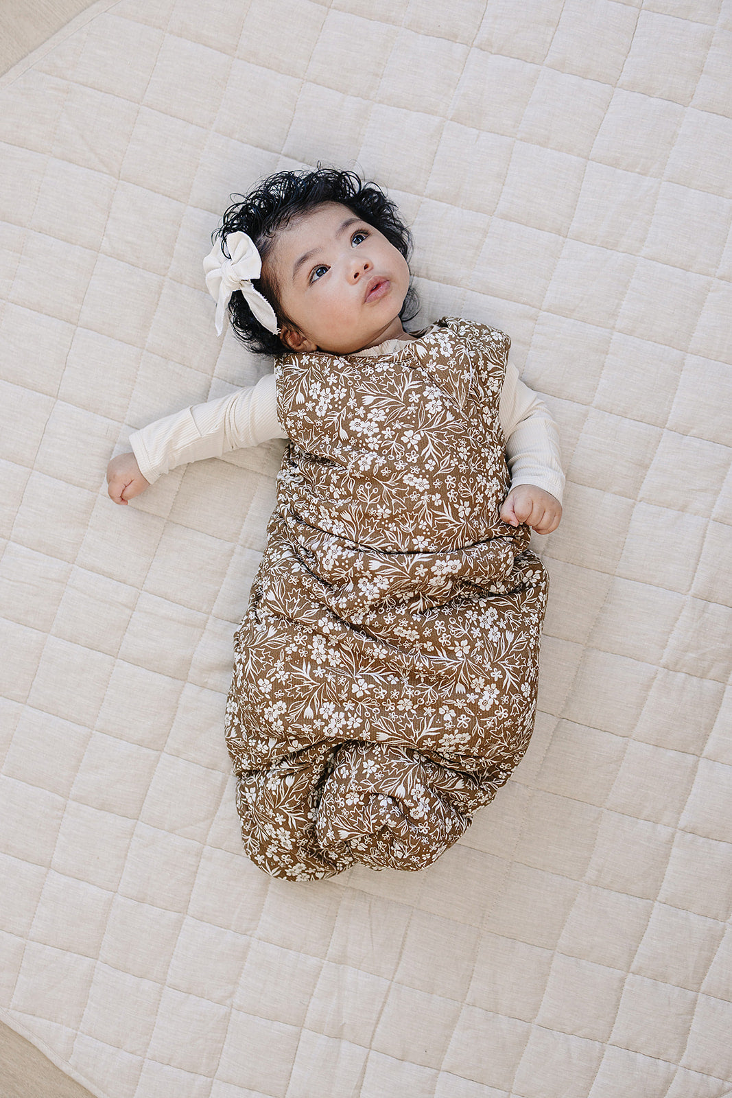 Brown Floral Sleep Sack