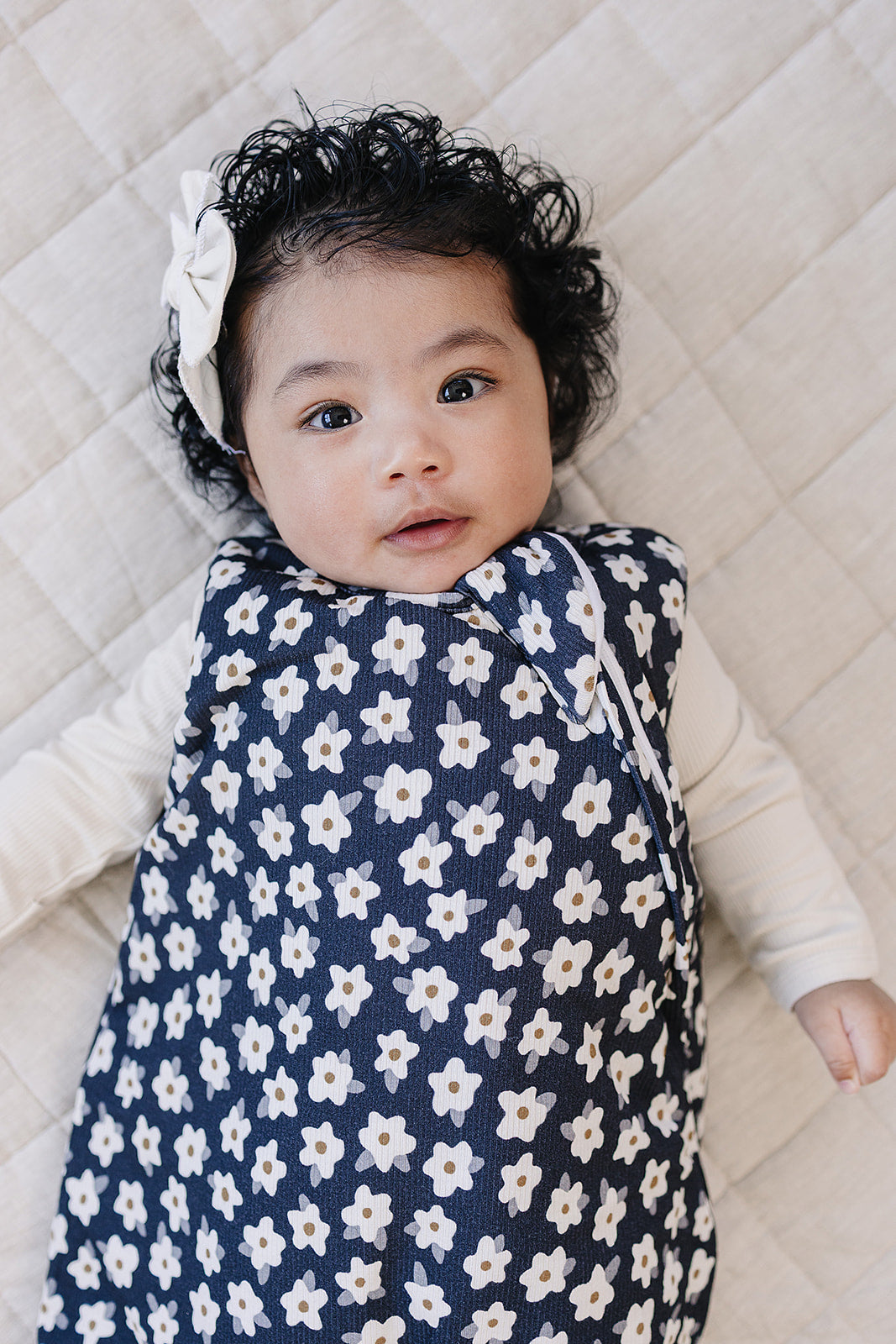 Navy Daisy Sleep Sack