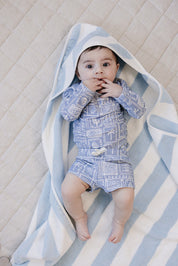 Seaside Stripe Hooded Towel