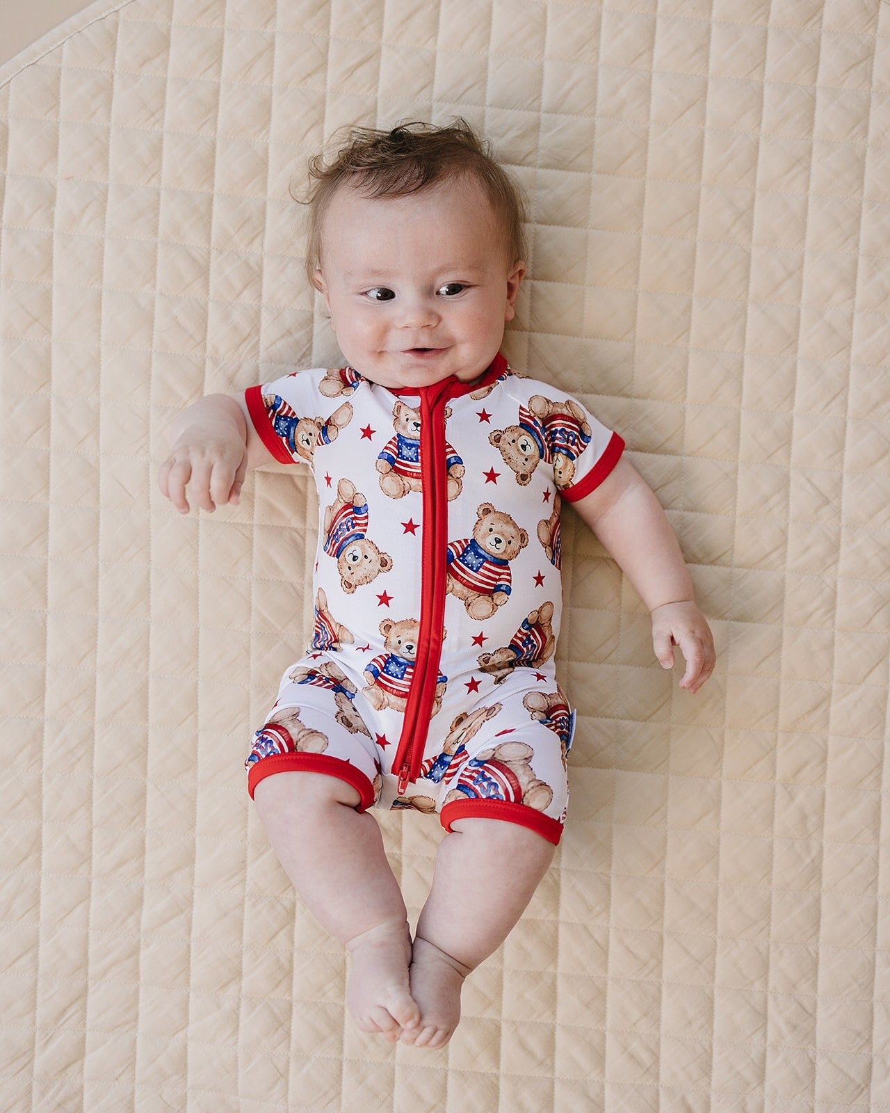 Bamboo Shorty Romper | American Bear