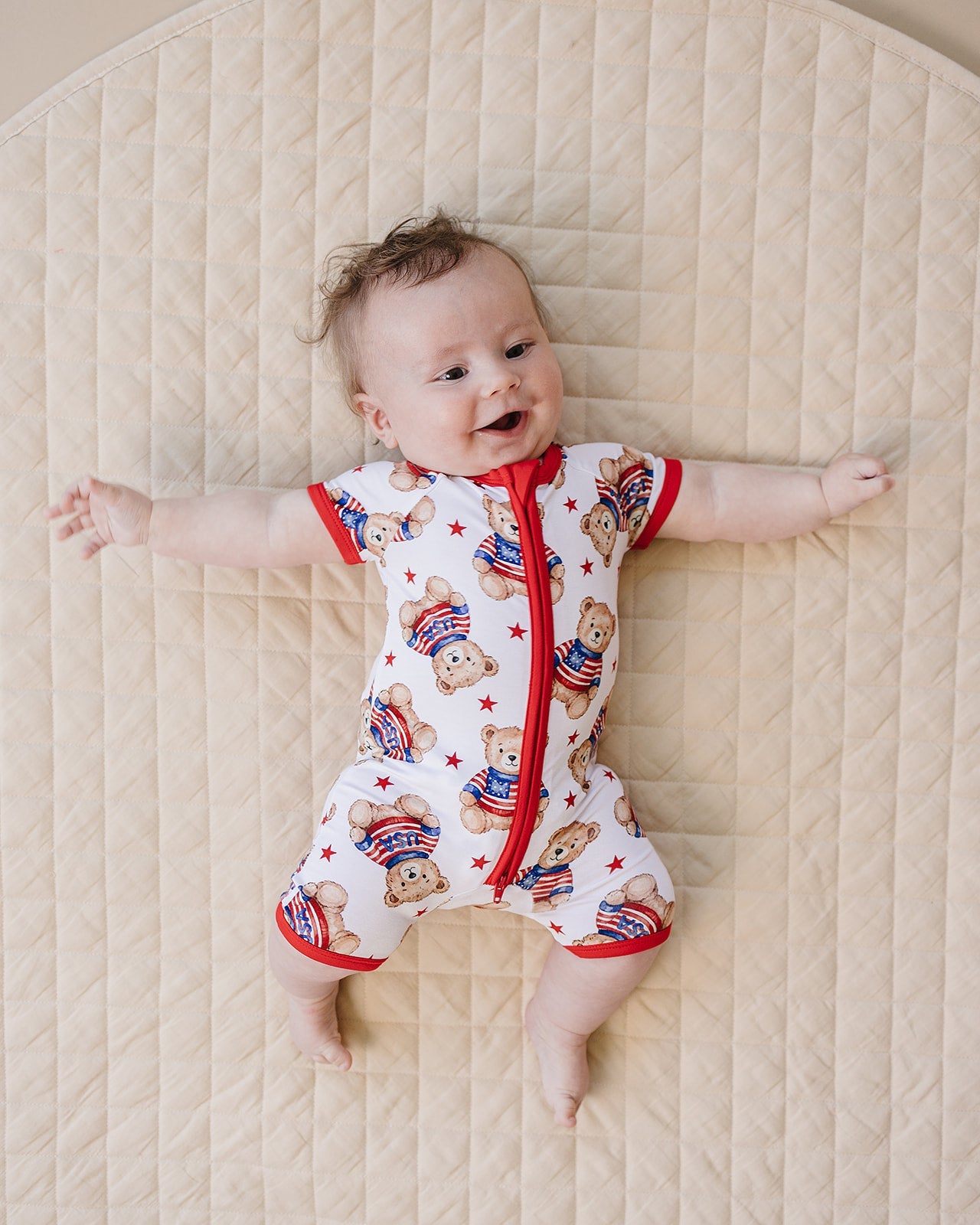 Bamboo Shorty Romper | American Bear