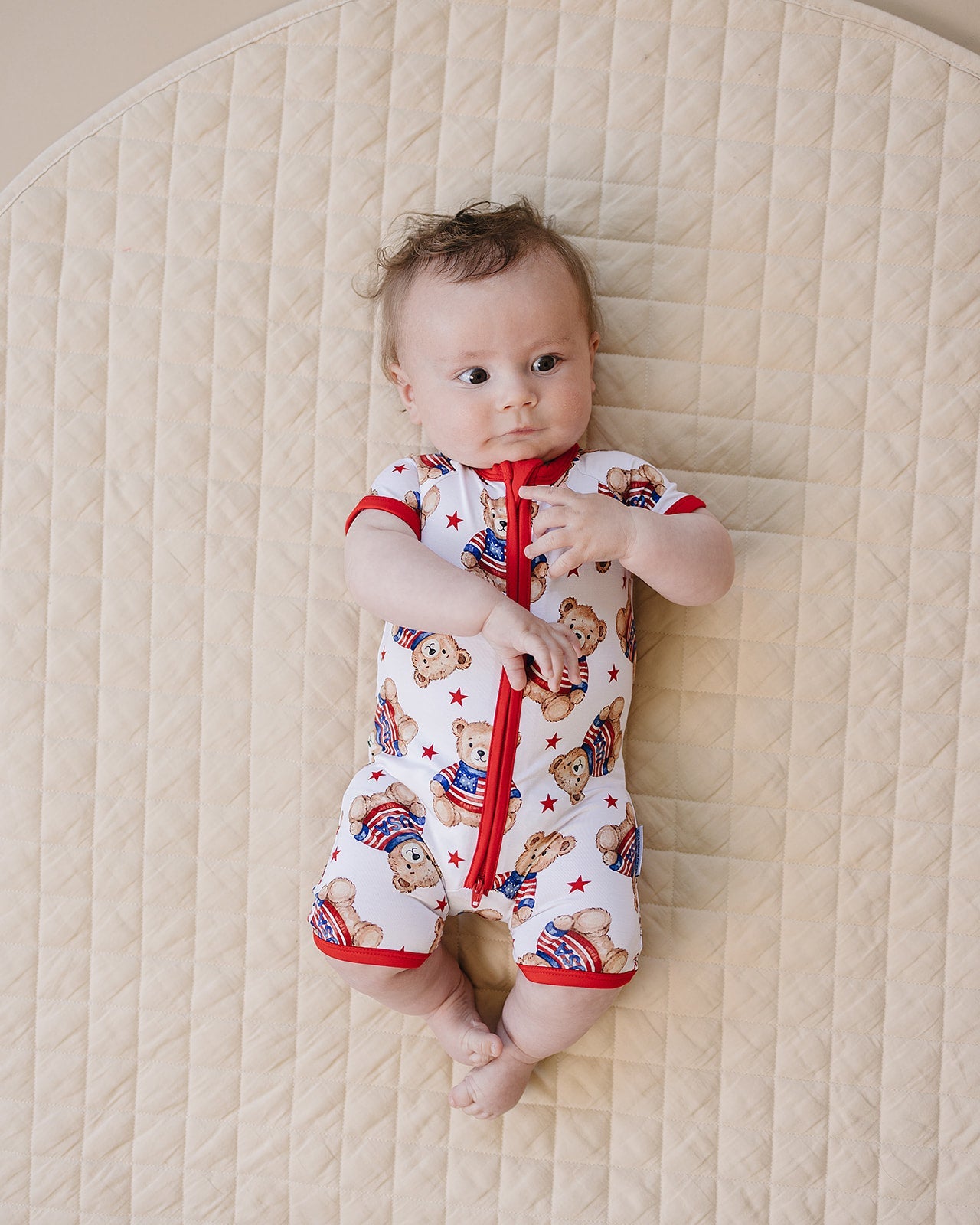 Bamboo Shorty Romper | American Bear