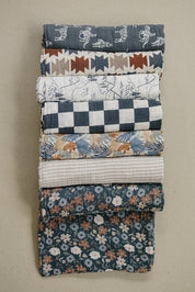 Midnight Floral Muslin Swaddle Blanket