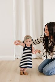 Navy Stripe Knit Tank Dress