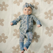 Taupe Daisy Plush Blanket