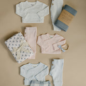 Pink Pointelle Layette Set