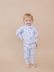 Jogger Set | Blue Flowers