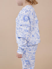 Jogger Set | Blue Flowers
