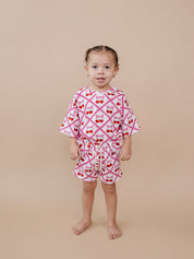 Shorts Set | Cherry Bow