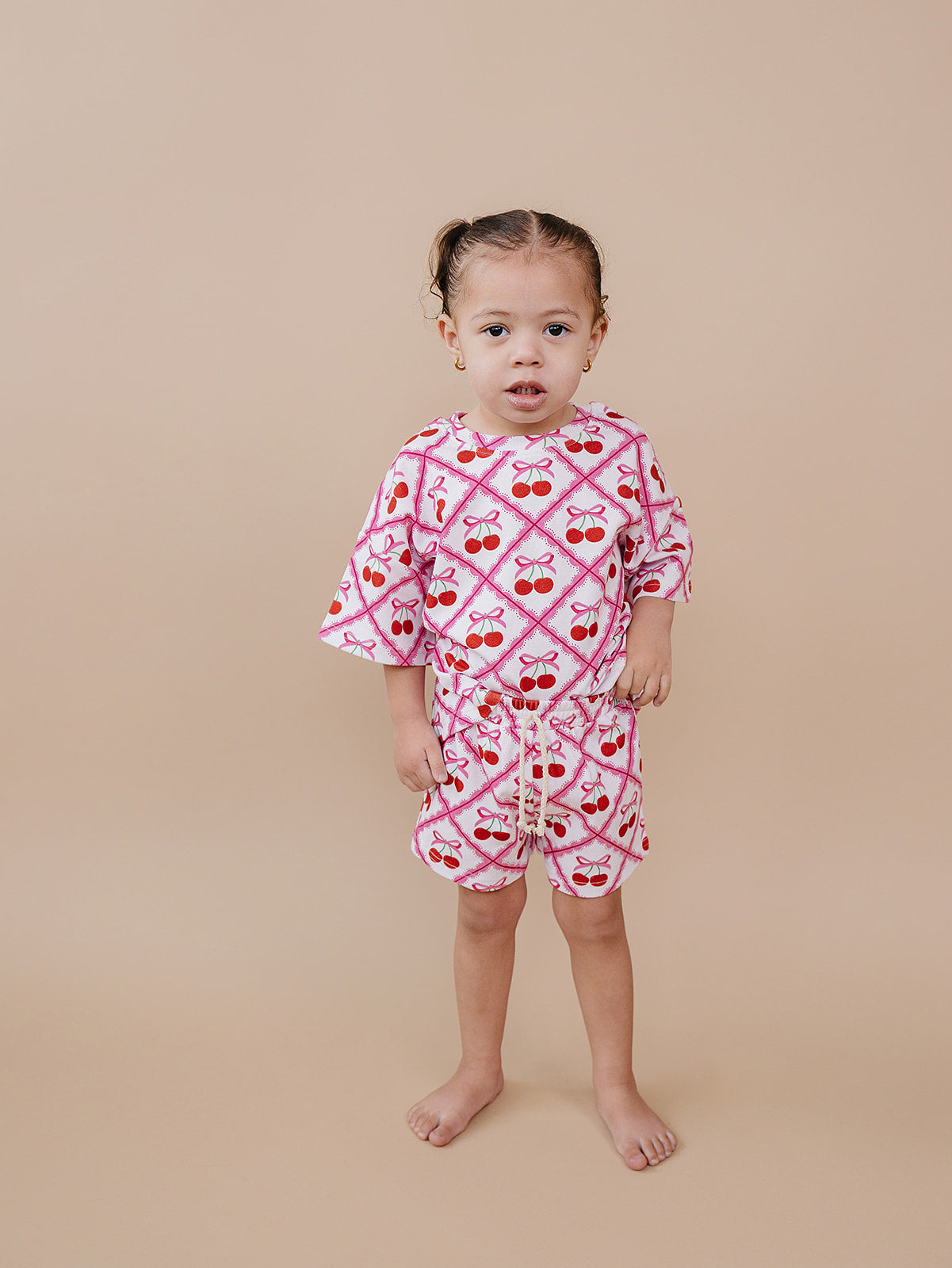 Shorts Set | Cherry Bow
