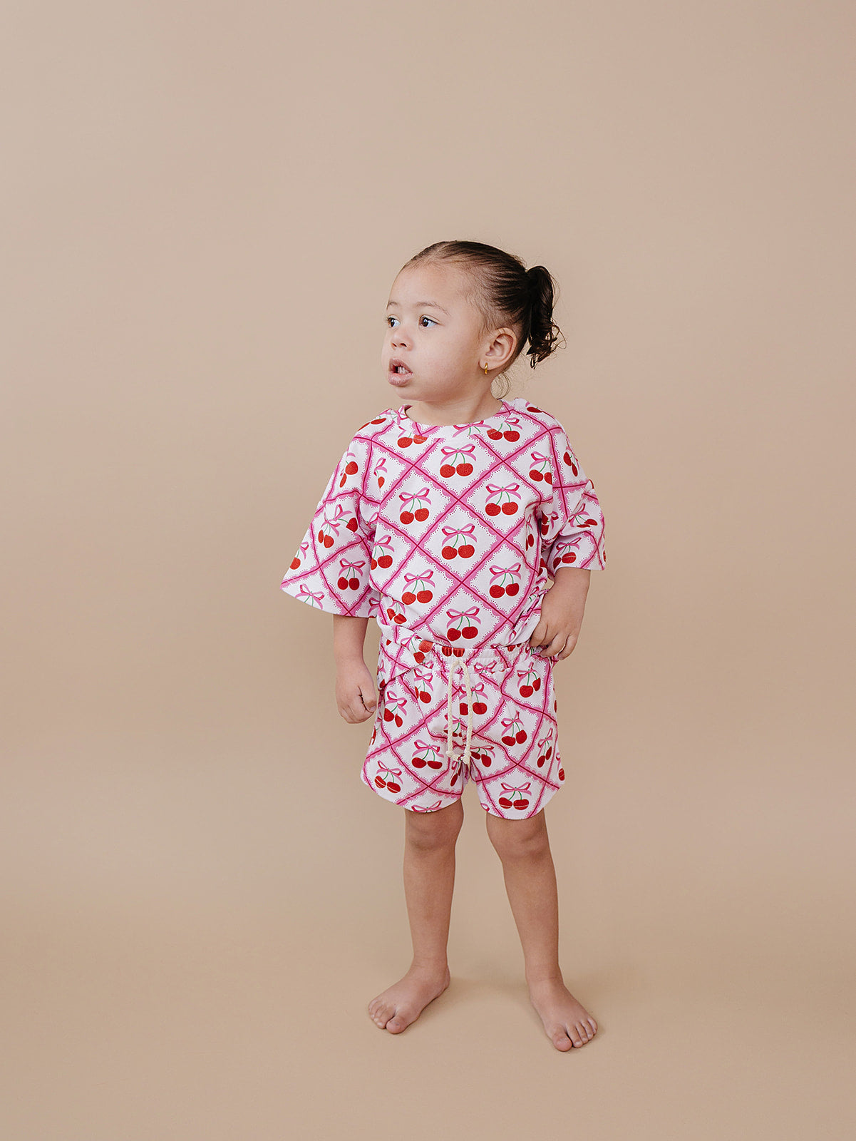 Shorts Set | Cherry Bow