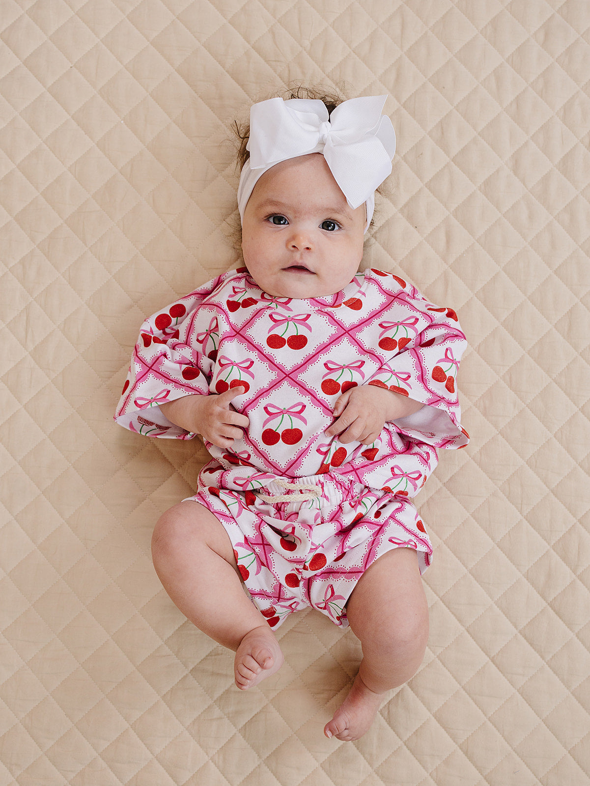 Shorts Set | Cherry Bow
