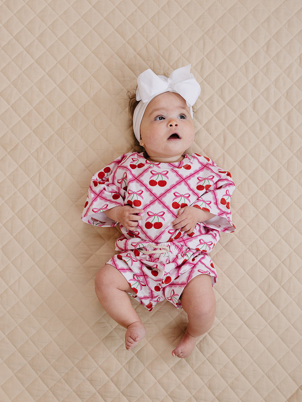 Shorts Set | Cherry Bow