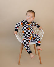 Bamboo Two Piece Set | Checker Blaze