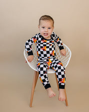 Bamboo Two Piece Set | Checker Blaze