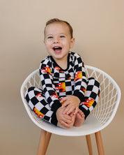 Bamboo Two Piece Set | Checker Blaze