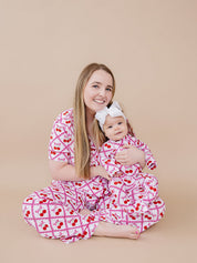 Bamboo Women's Button Up Set | Cherry Bow