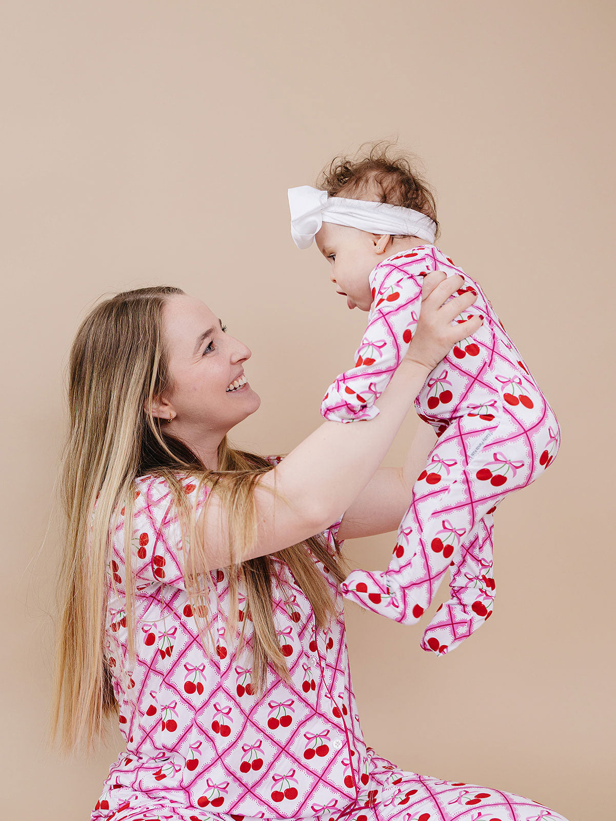Bamboo Women's Button Up Set | Cherry Bow