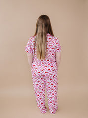 Bamboo Women's Button Up Set | Cherry Bow