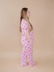 Bamboo Women's Button Up Set | Cherry Bow