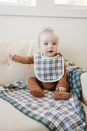 Vintage Plaid + Navy Plaid Muslin Quilt
