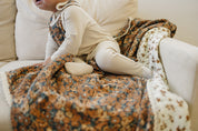 Venetian Floral + Autumn Bloom Lace Muslin Quilt