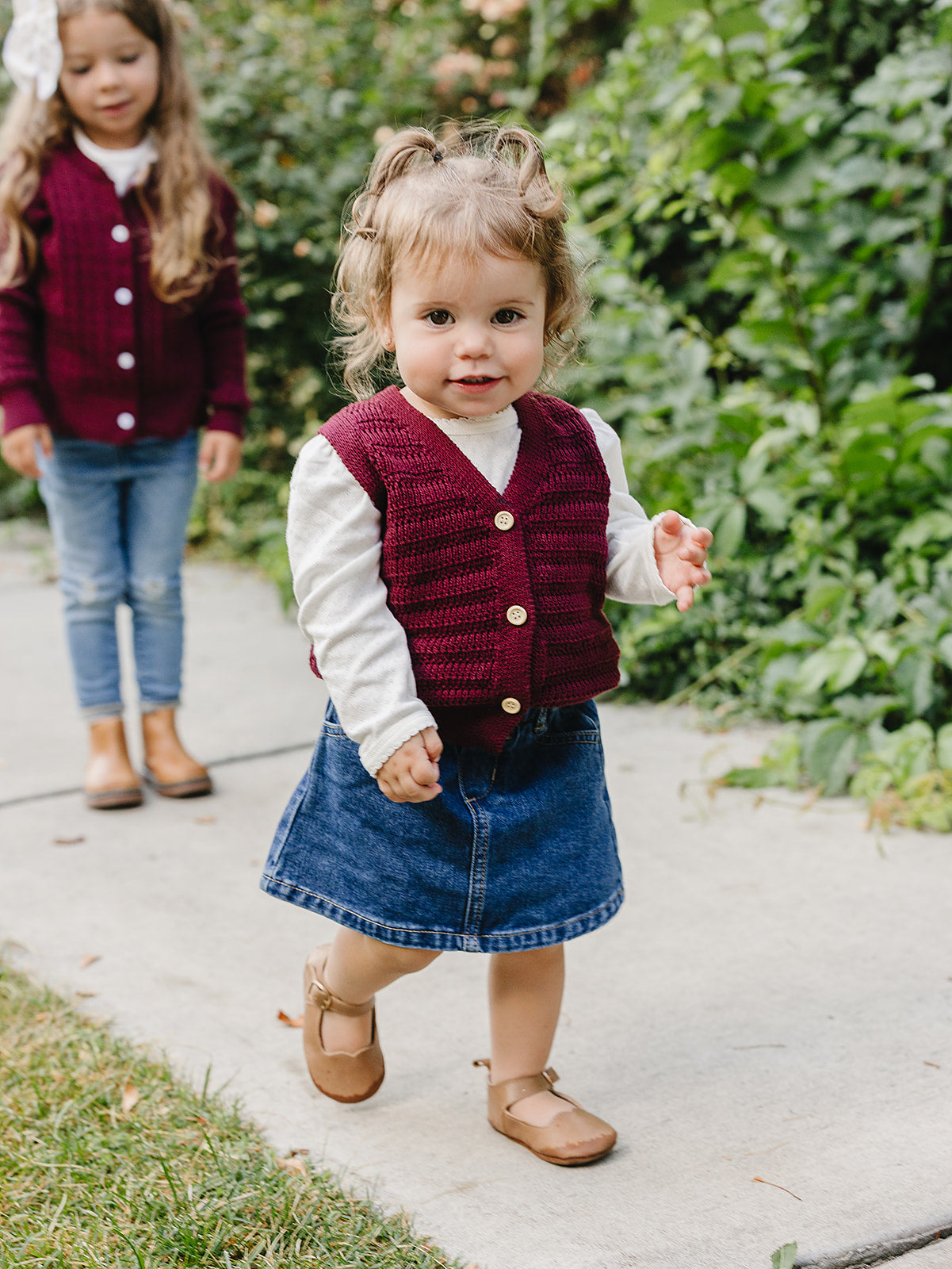 Burgundy Knit Vest