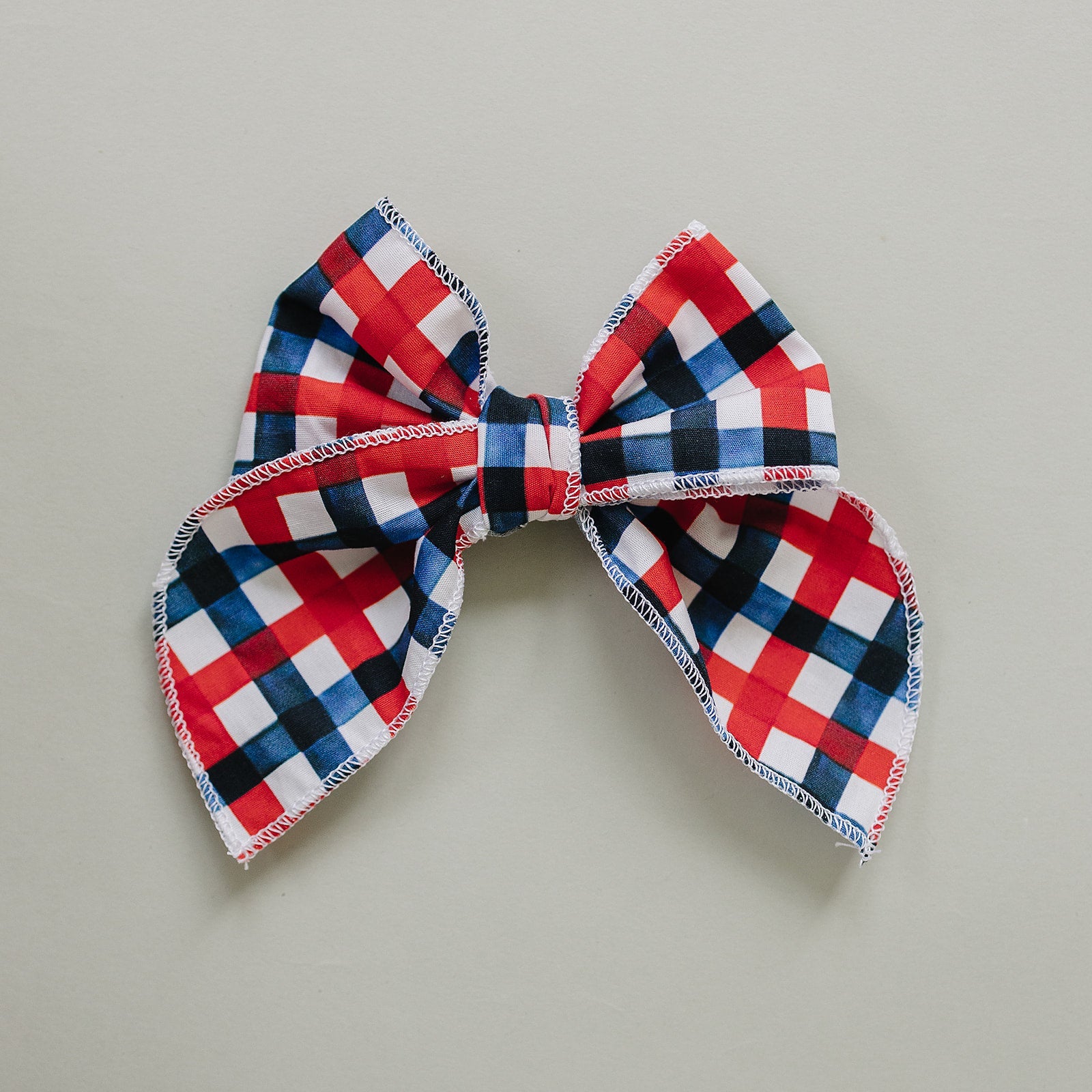 All American Plaid Hair Bows