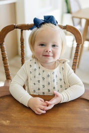 Cream Berry Classic Muslin Bib