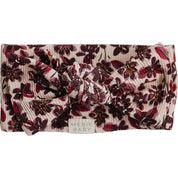 Antique Floral Ribbed Bamboo Head Wrap