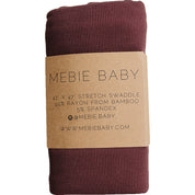 Deep Violet Ribbed Bamboo Stretch Swaddle