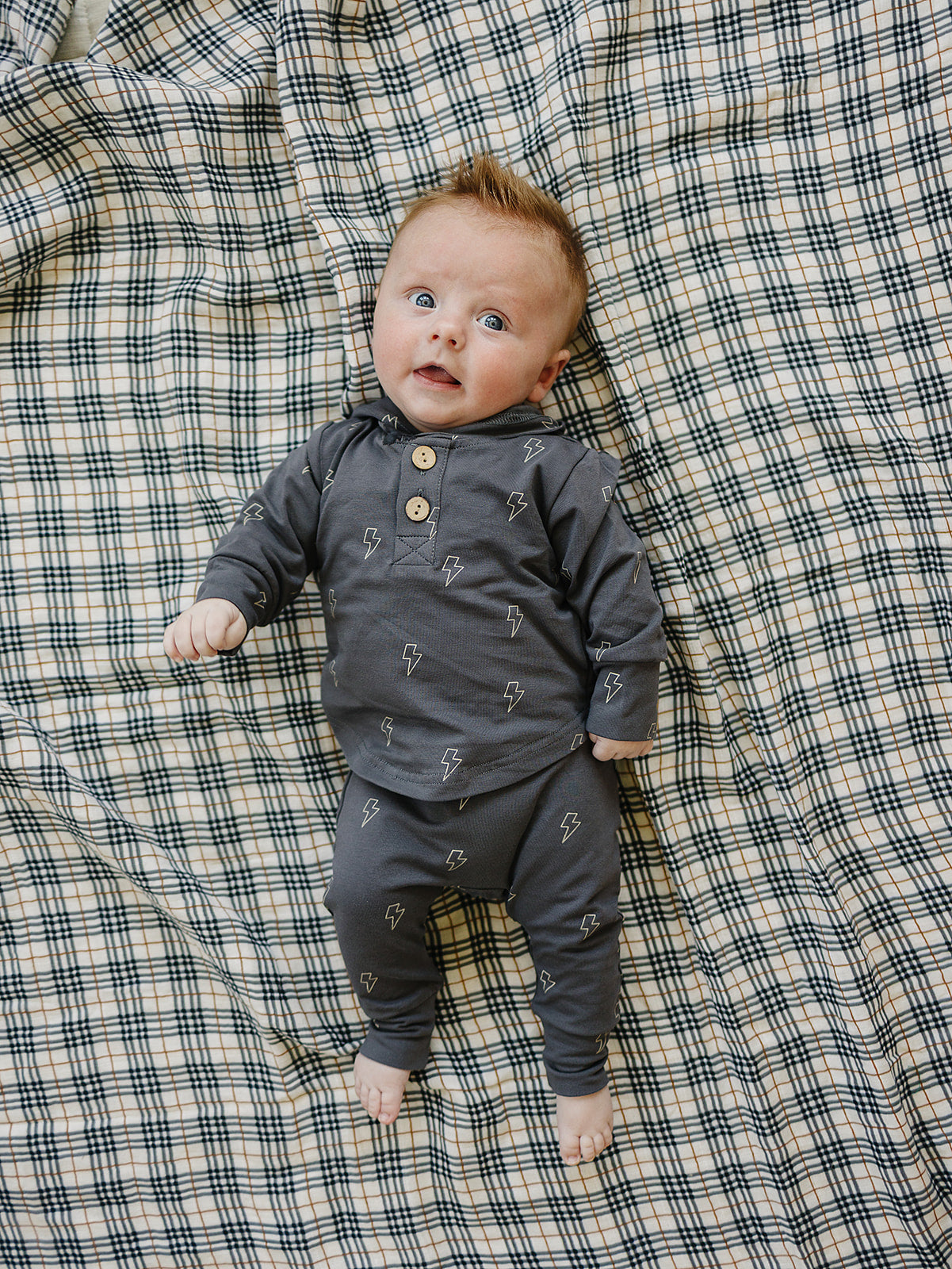 Lightning Bolt Hooded Set