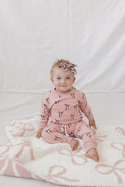 Blush Bows French Terry Set