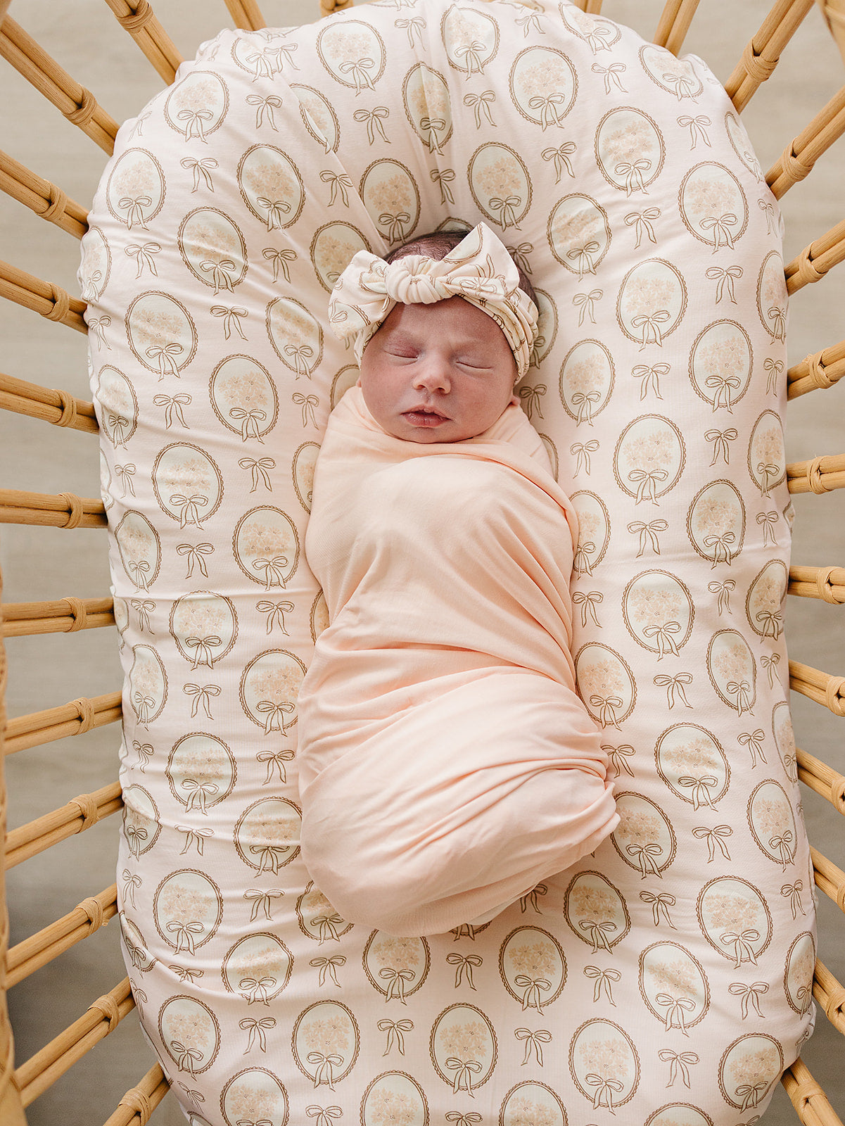 Peach Bamboo Stretch Swaddle