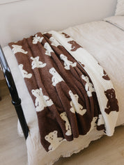Teddy Bear Plush Blanket