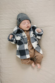 Checkered Sherpa Shacket