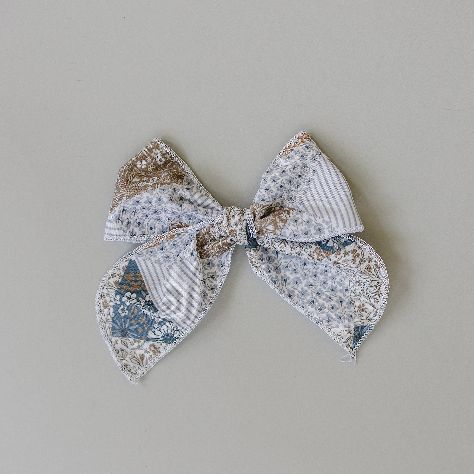 Patchwork Print Hair Bow