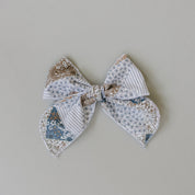 Patchwork Print Hair Bow