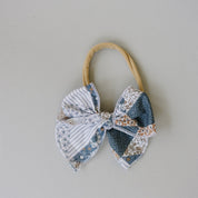 Patchwork Print Hair Bow
