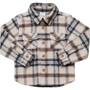 Cream Plaid Shacket