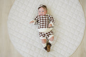 Brown + Cream Knit Sweater