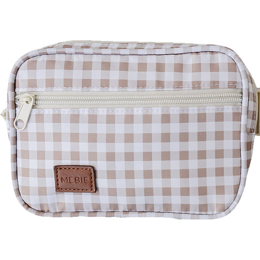 Tan Gingham Mini Fanny Pack