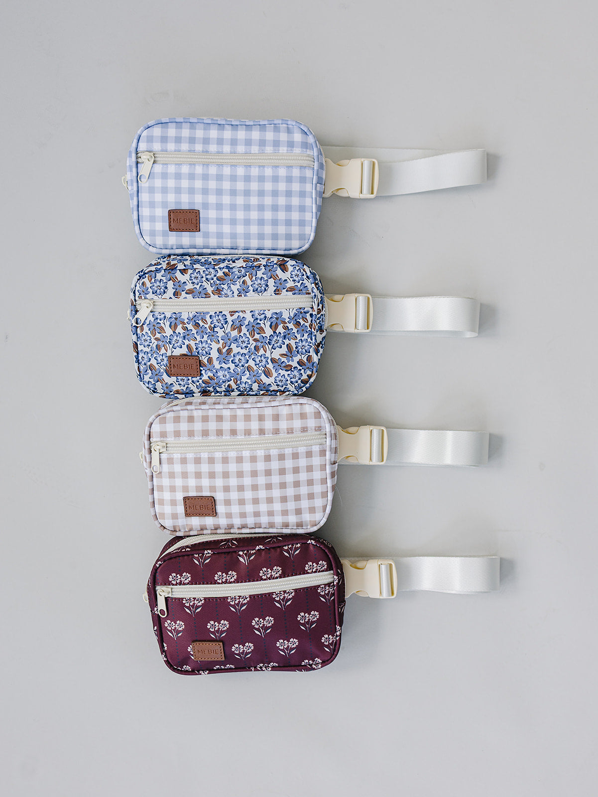 Tan Gingham Mini Fanny Pack