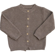 Brown Knit Button Down Cardigan