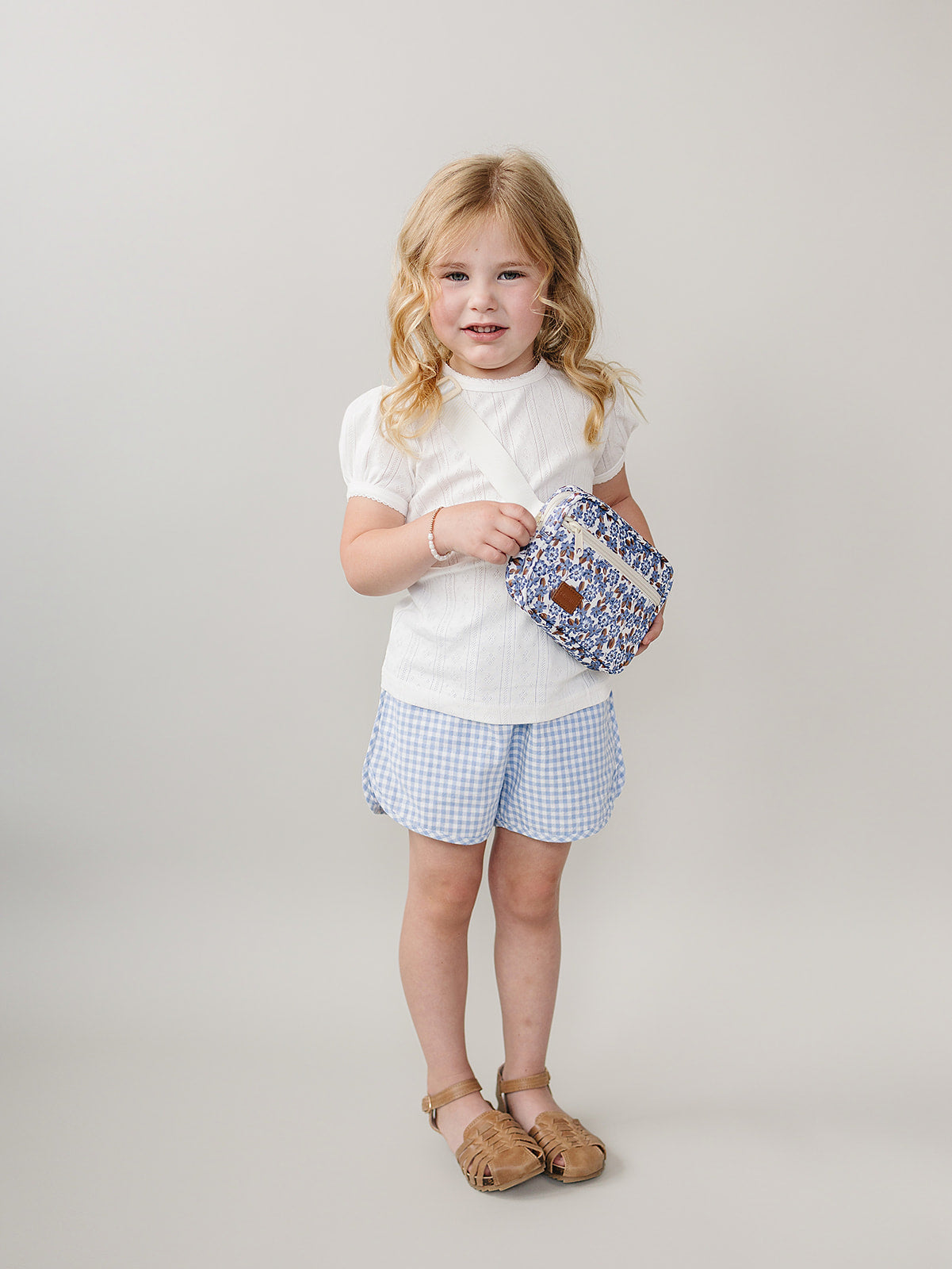 Cottage Blue Floral Fanny Pack